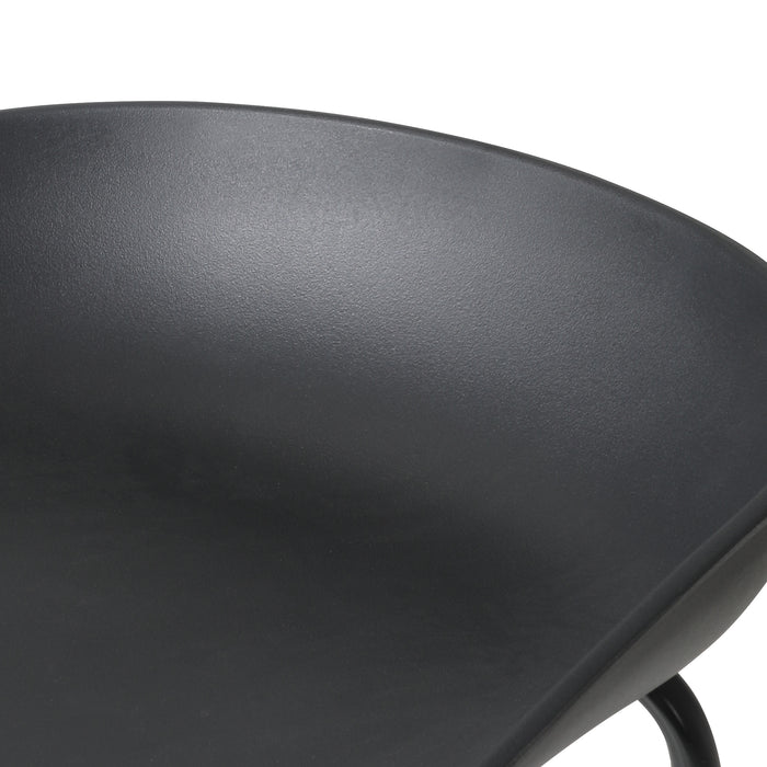 2X Kitchen Bar Stools Stool Dinning Counter Chairs Metal Black