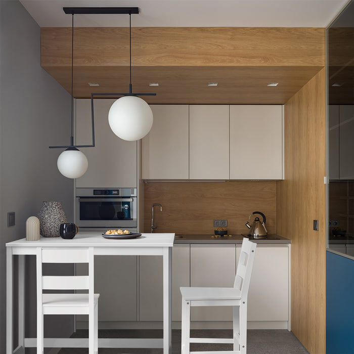 3Pcs Bar Table Set Kitchen Dining Cafe Tables W / 2 Stools Setting