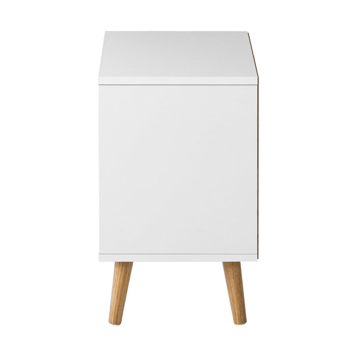 Bedside Tables Set Of 2 Side Table Nightstand Storage Cabinet White
