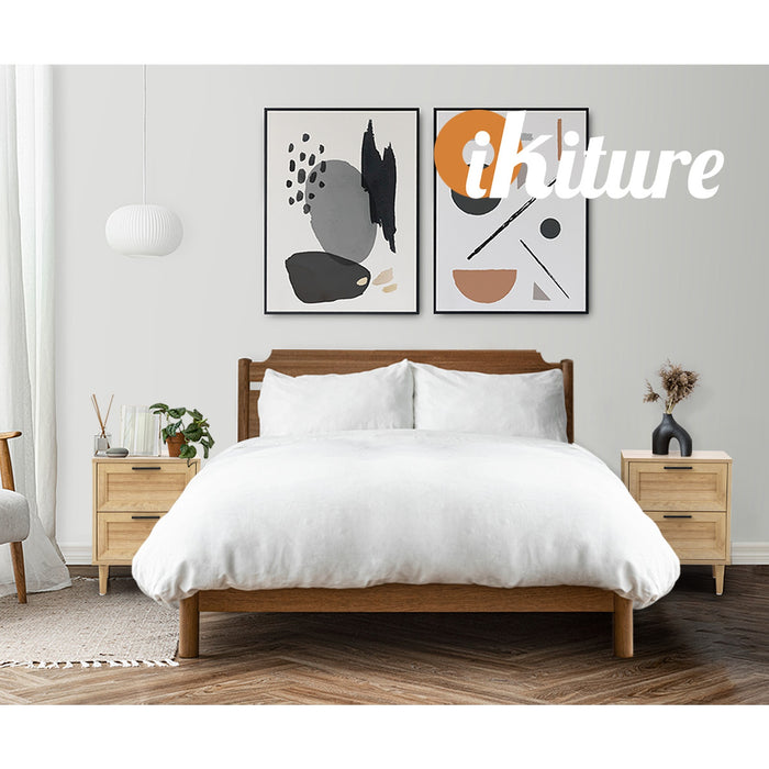 Bedside Tables Set Of 2 Nightstand Side End Table Bedroom Storage Wood