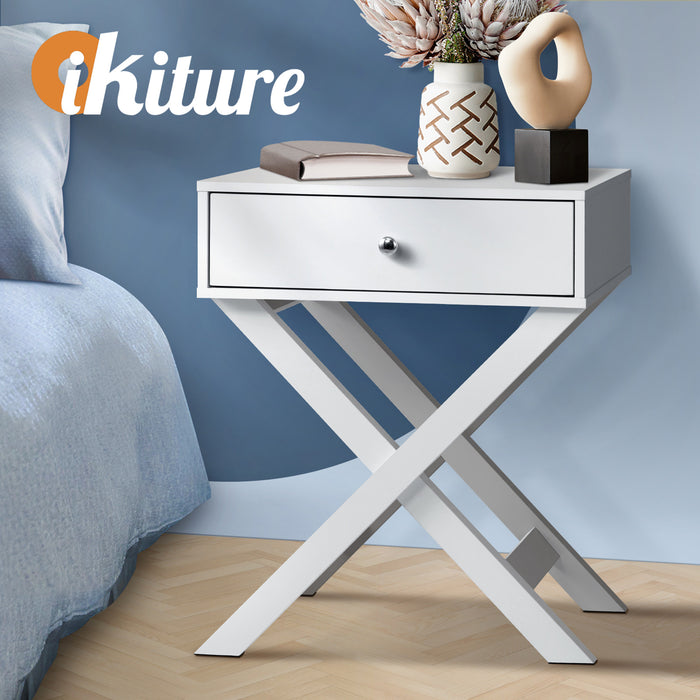 Bedside Table Drawer Nightstand Side Table Storage Cabinet Bedroom