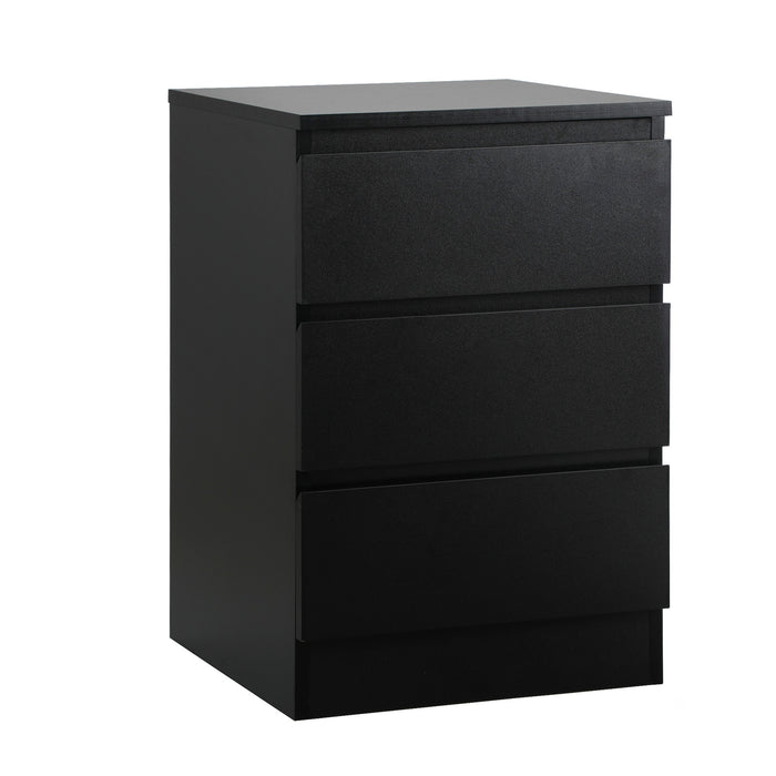 Bedside Tables Set Of 2 Side Table Storage Cabinet Nightstand Black