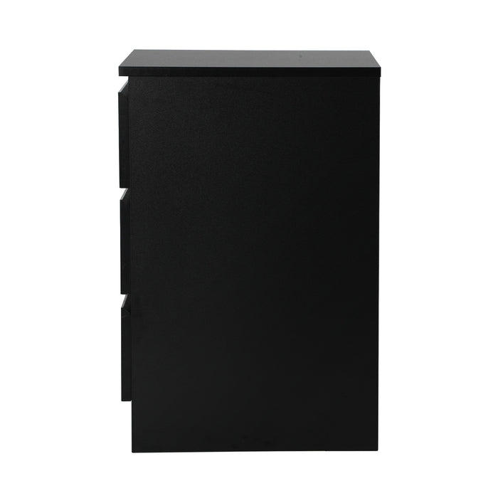 Bedside Tables Set Of 2 Side Table Storage Cabinet Nightstand Black