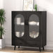 Buffet Sideboard Double Doors Black