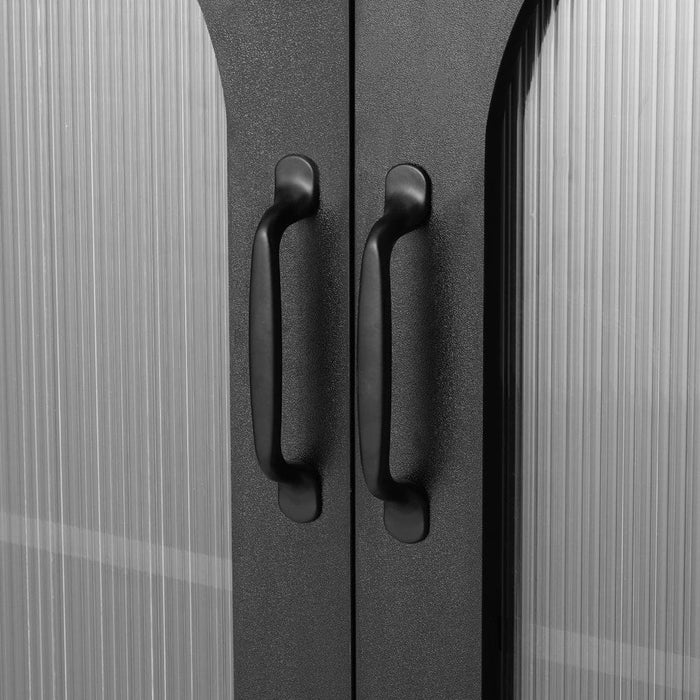 Buffet Sideboard Double Doors Black