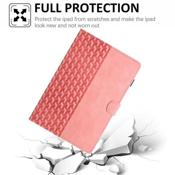 Building Blocks Embossed Leather Smart Tablet Case For Ipad
