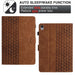 Building Blocks Embossed Leather Smart Tablet Case For Ipad