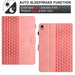 Building Blocks Embossed Leather Smart Tablet Case For Ipad
