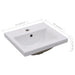 Built-in Basin 42x39x18 Cm Ceramic White Oapblb