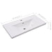 Nz Local Stock-built-in Basin 81x39.5x18.5 Cm Ceramic White