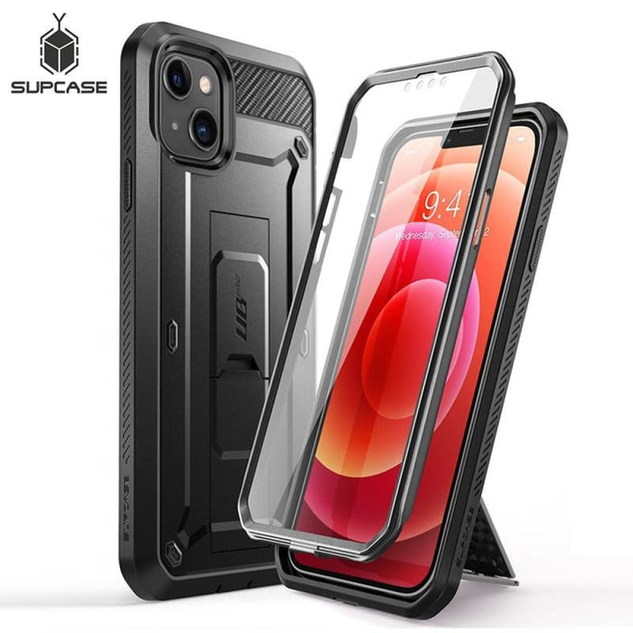 Built-in Screen Protector & Kickstand Rugged Cover