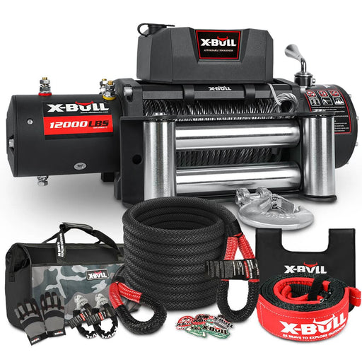 X - bull 4wd Recovery Kit Kinetic Rope With 12000lbs