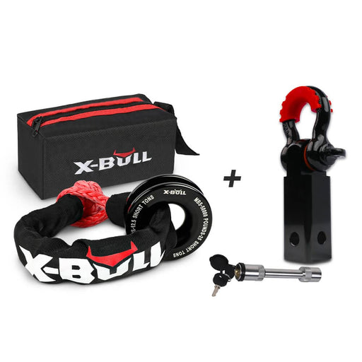 X - bull Soft Shackle Synthetic Rope Recovery Snatch Ring