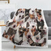 Bull Terrier Throw Blanket 75x100cm 130x150cm 150x200cm