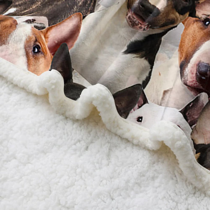 Bull Terrier Throw Blanket 75x100cm 130x150cm 150x200cm