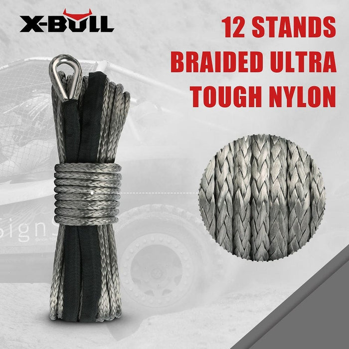 X-bull Winch Rope 5.5mm x 13m Dyneema Synthetic Tow