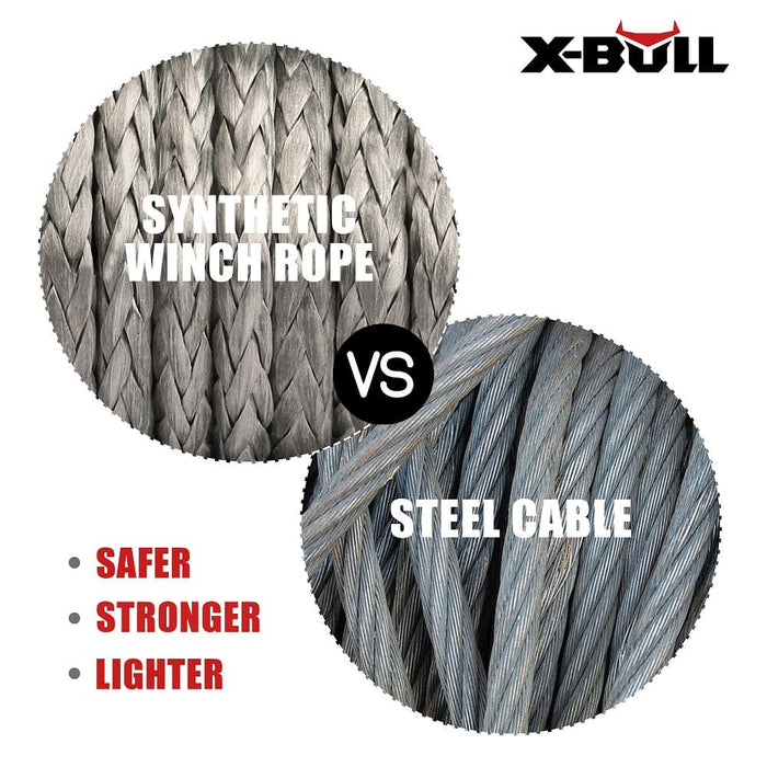 X-bull Winch Rope 5.5mm x 13m Dyneema Synthetic Tow