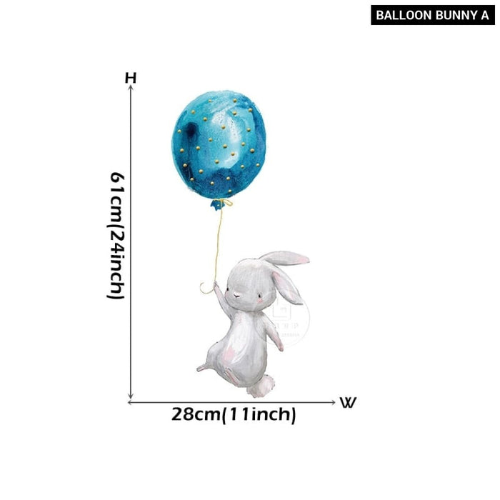 Bunny Baby Cartoon Wall Stickers for Kids Room