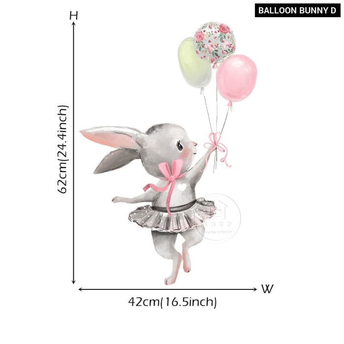 Bunny Baby Cartoon Wall Stickers for Kids Room