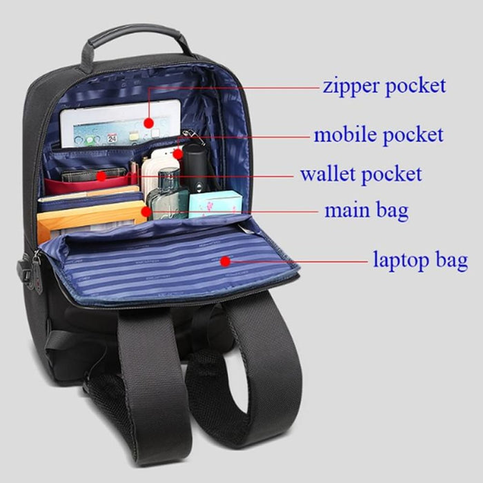 Business Anti Theft Waterproof Large Capacity Double