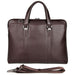 Business Cowhide Leather Handbag Lawyer Briefcase Messenger
