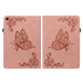 Butterfly Flower Embossed Leather Tablet Case For Ipad 10th