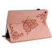 Butterfly Flower Embossed Leather Tablet Case For Ipad 10th