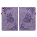 Butterfly Flower Embossed Leather Tablet Case For Ipad 10th