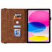 Butterfly Flower Embossed Leather Tablet Case For Ipad 10th