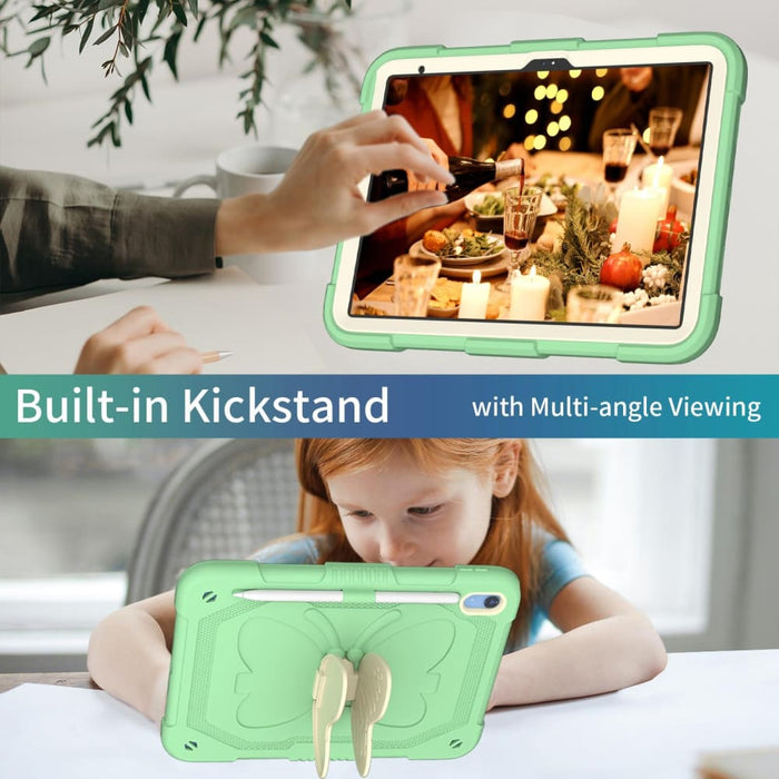 Butterfly Kickstand Heavy Duty Hard Rugged Tablet Case