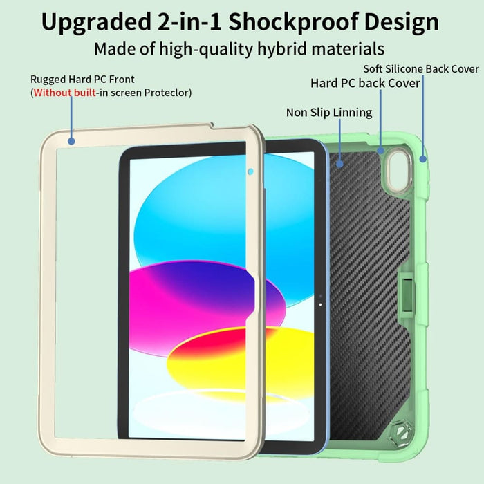 Butterfly Kickstand Heavy Duty Hard Rugged Tablet Case