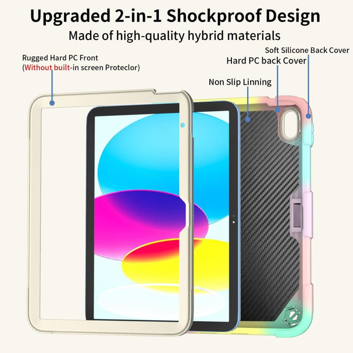 Butterfly Kickstand Heavy Duty Hard Rugged Tablet Case