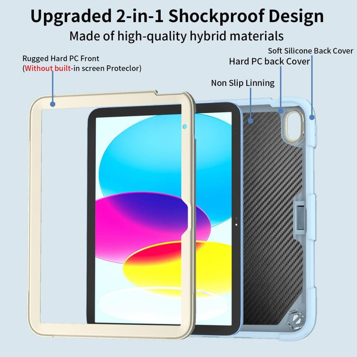 Butterfly Kickstand Heavy Duty Hard Rugged Tablet Case