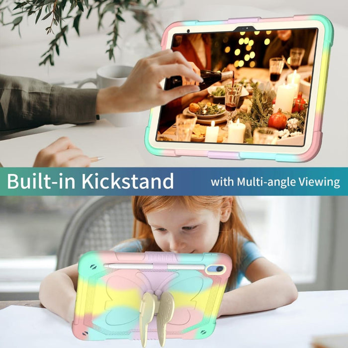 Butterfly Kickstand Heavy Duty Hard Rugged Tablet Case