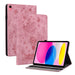 Butterfly Rose Embossed Leather Tablet Case For Ipad 10th