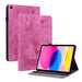 Butterfly Rose Embossed Leather Tablet Case For Ipad 10th