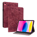 Butterfly Rose Embossed Leather Tablet Case For Ipad 10th