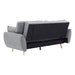 Button - tufted Fabric Sofa Bed W/ Cushions By Sarantino