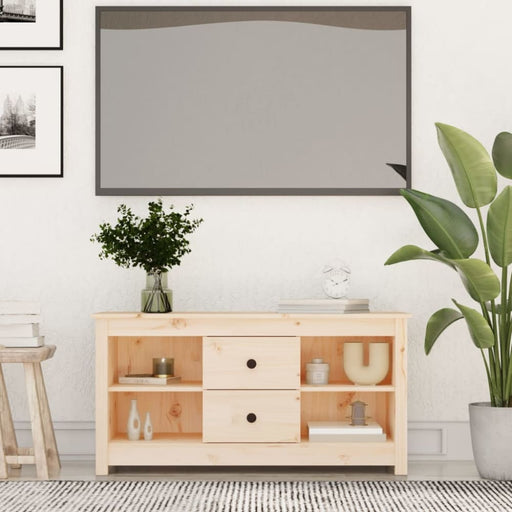 Tv Cabinet 103x36.5x52 Cm Solid Wood Pine Noaplk