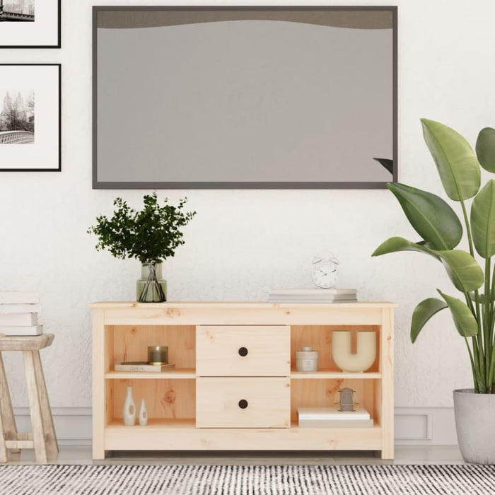 Tv Cabinet 103x36.5x52 Cm Solid Wood Pine Noaplk