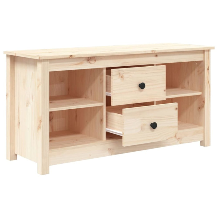Tv Cabinet 103x36.5x52 Cm Solid Wood Pine Noaplk