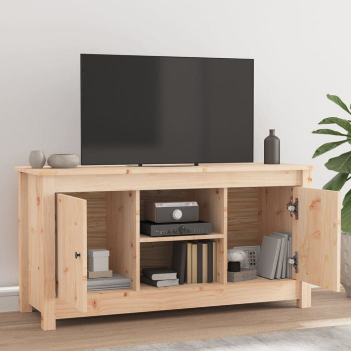 Tv Cabinet 103x36.5x52 Cm Solid Wood Pine Noapna