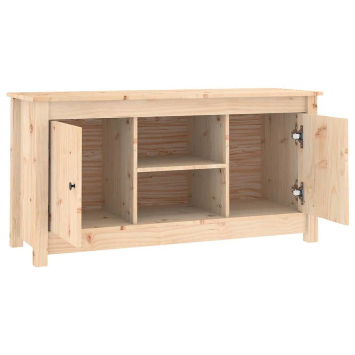 Tv Cabinet 103x36.5x52 Cm Solid Wood Pine Noapna
