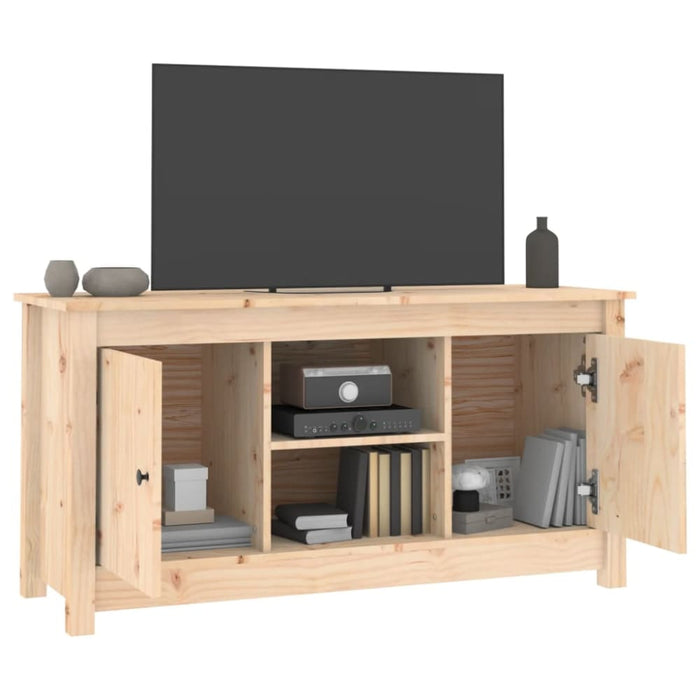 Tv Cabinet 103x36.5x52 Cm Solid Wood Pine Noapna