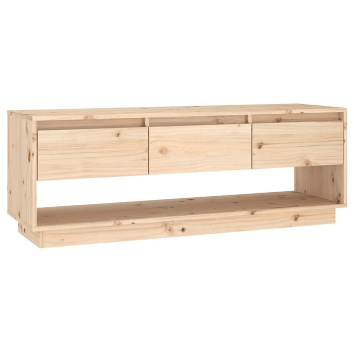 Tv Cabinet 110.5x34x40 Cm Solid Wood Pine Notnaa