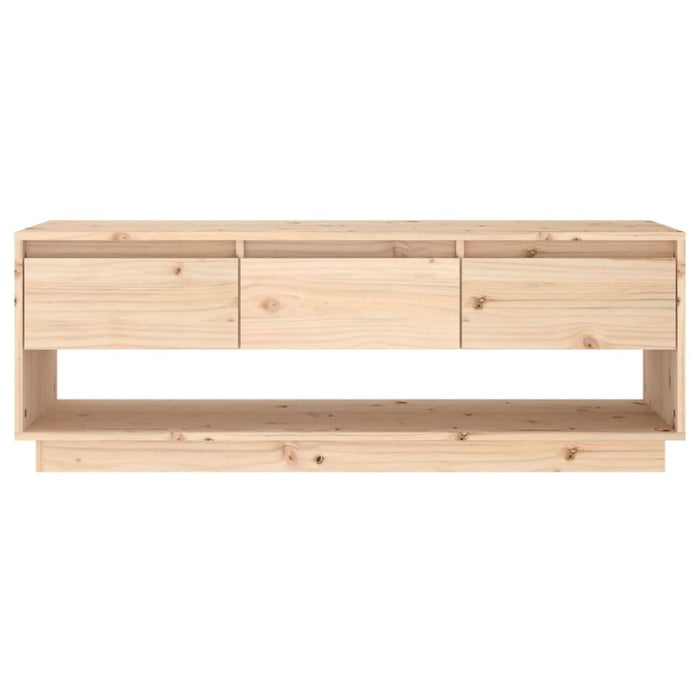 Tv Cabinet 110.5x34x40 Cm Solid Wood Pine Notnaa
