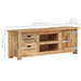 Tv Cabinet 110x30x40 Cm Rough Mango Wood Txntbi