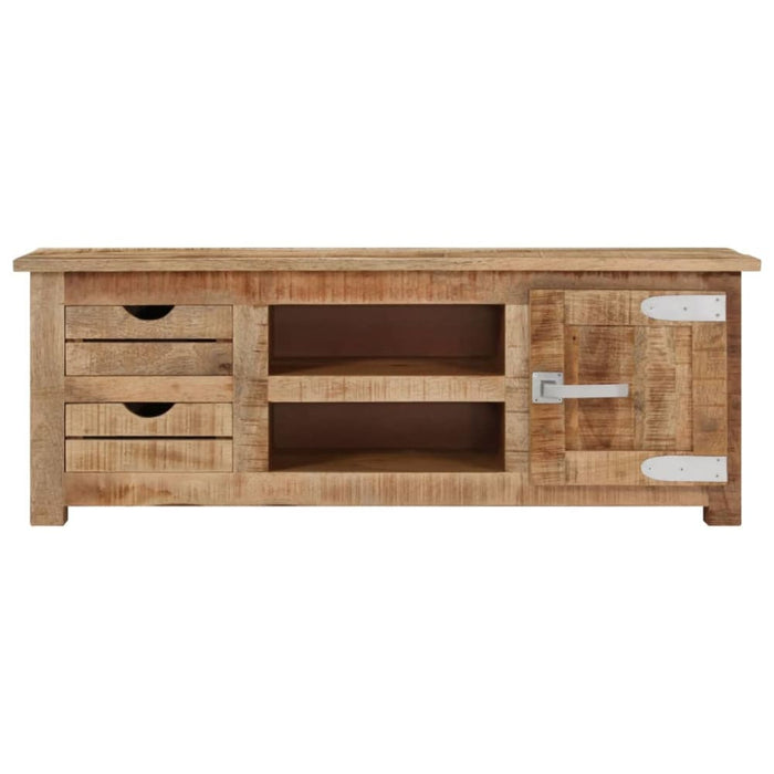 Tv Cabinet 110x30x40 Cm Rough Mango Wood Txntbi