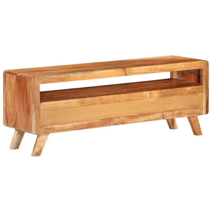 Tv Cabinet 110x30x40 Cm Solid Acacia Wood Ttiblp