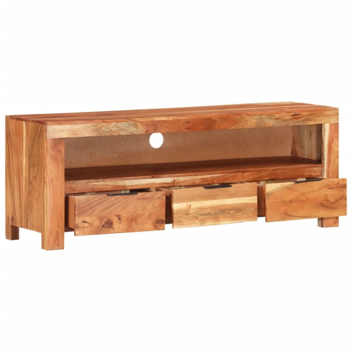 Tv Cabinet 110x30x40 Cm Solid Wood Acacia Ttnbxi